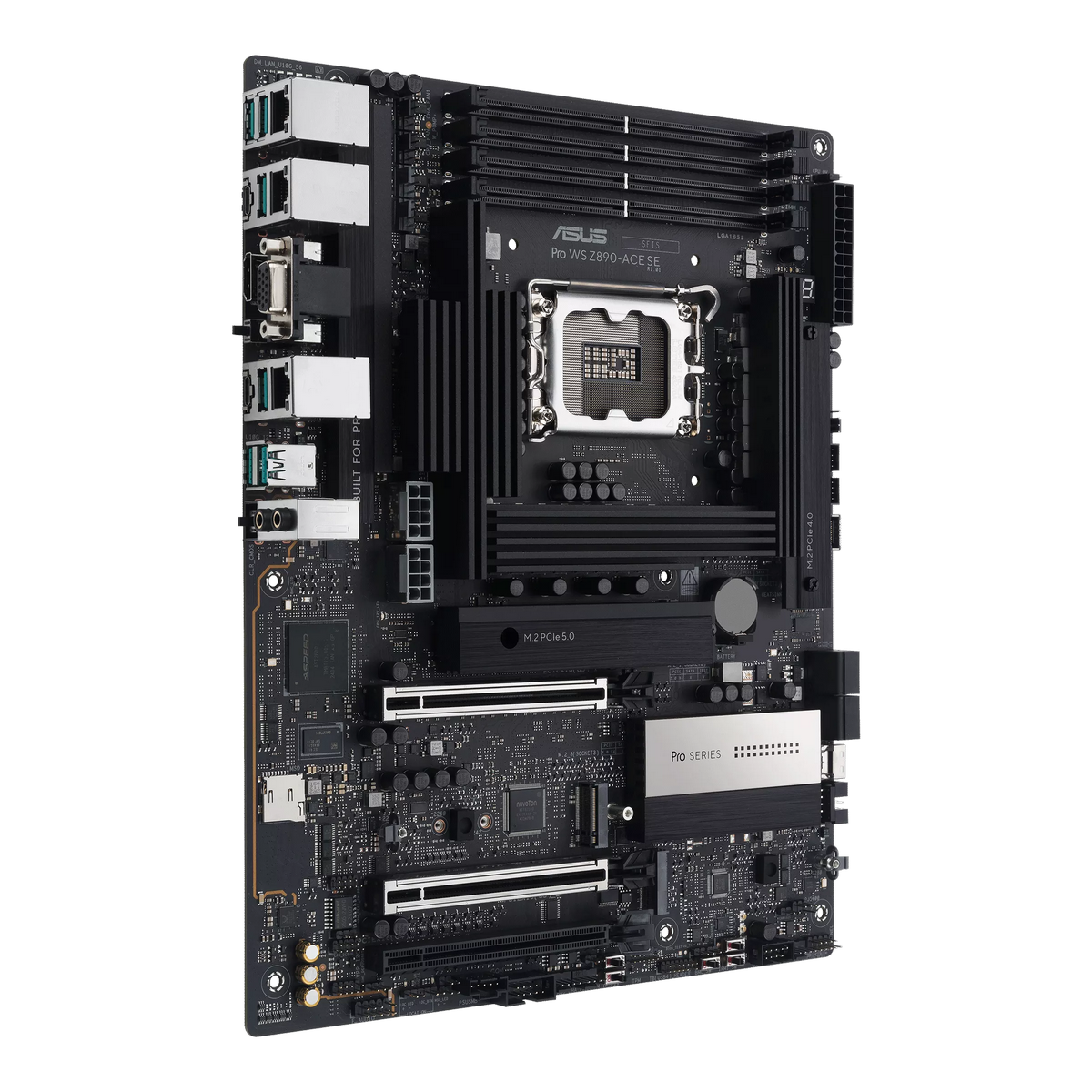 Материнская плата ASUS PRO WS Z890-ACE SE LGA1851 ATX 4хDDR5 3xPCIEx16 4xM.2 Thunderbolt USB-C HDMI 