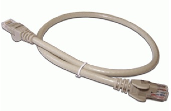 Патч-корд LANMASTER UTP, кат. 6, RJ45-RJ45, серый, длина 1.0 м