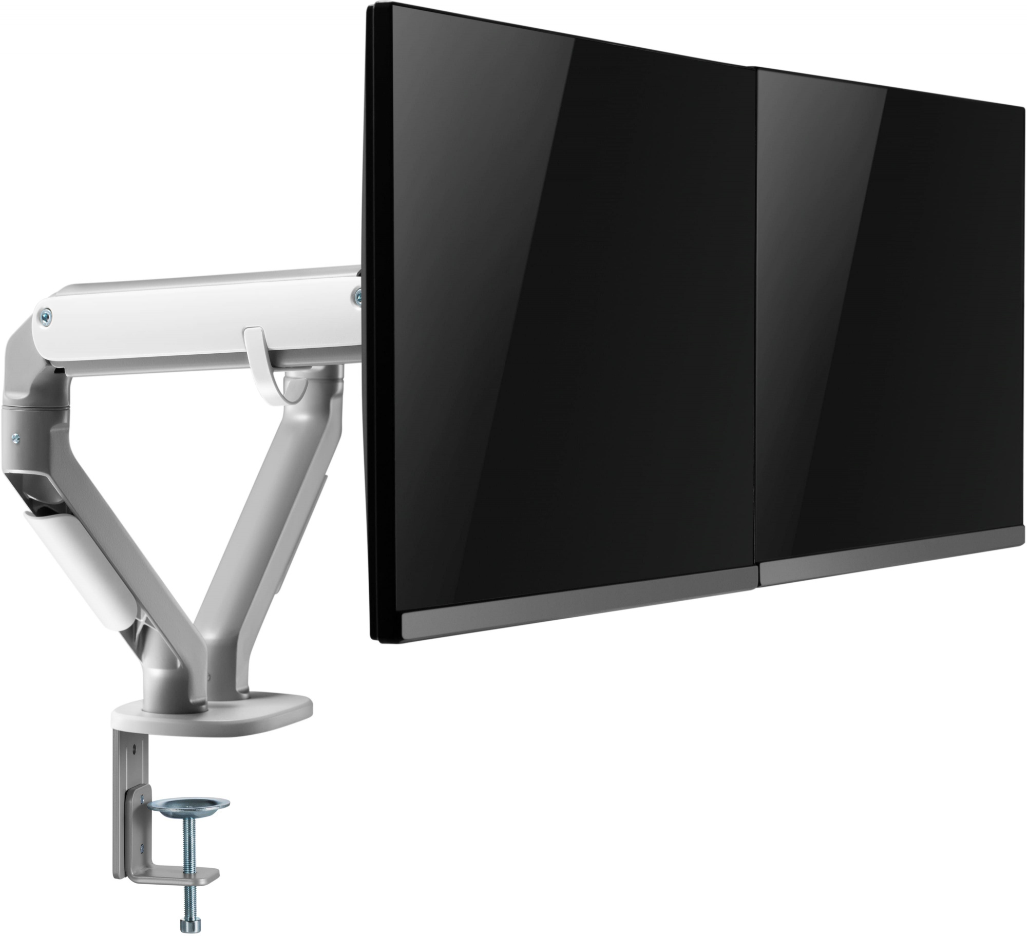 Кронштейн для мониторов Ultramounts UM735SIL серый/серебристый 17"-27" макс.7кг крепление к столешни