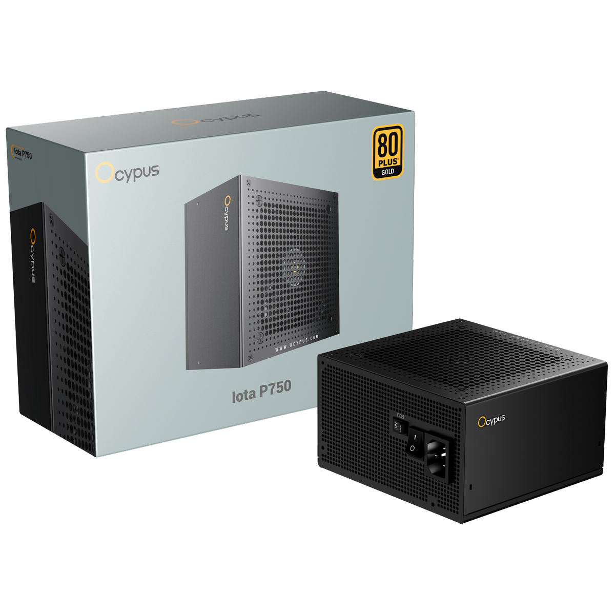 Блок питания Ocypus Iota P750, 750W, APFC, 80+ Gold, ATX 3.1, Fully Modular, 120mm Fan (P750-GF)