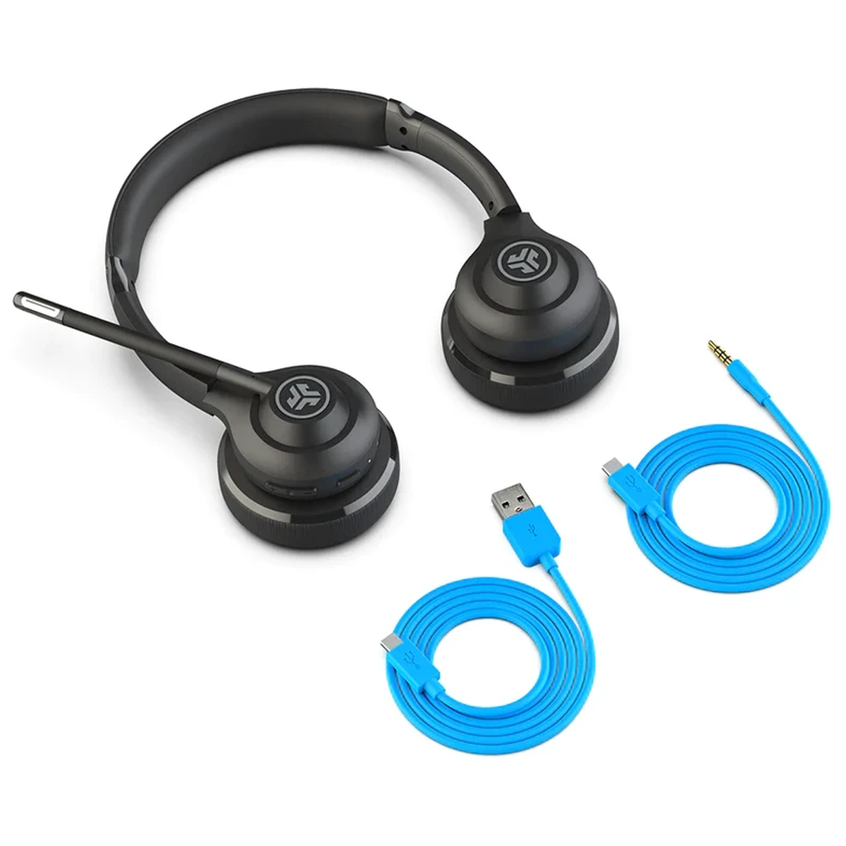 Беспроводная гарнитура Jlab GO Work Wireless Duo-Black, Version 2,Link USB-C