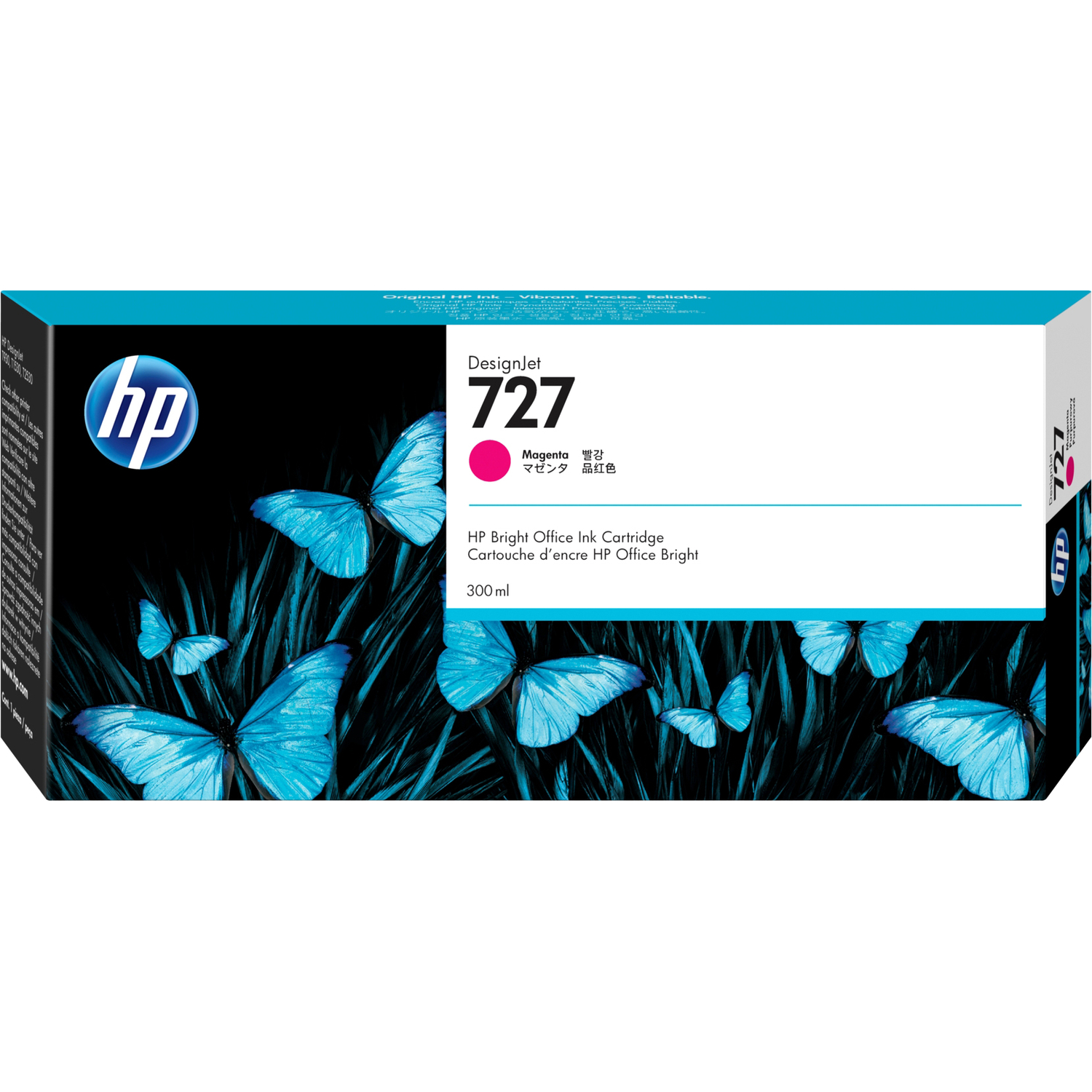 Картридж Cartridge HP 727 для DJ T920/T1500/T2500/T930/T1530/T2530, пурпурный (300мл)