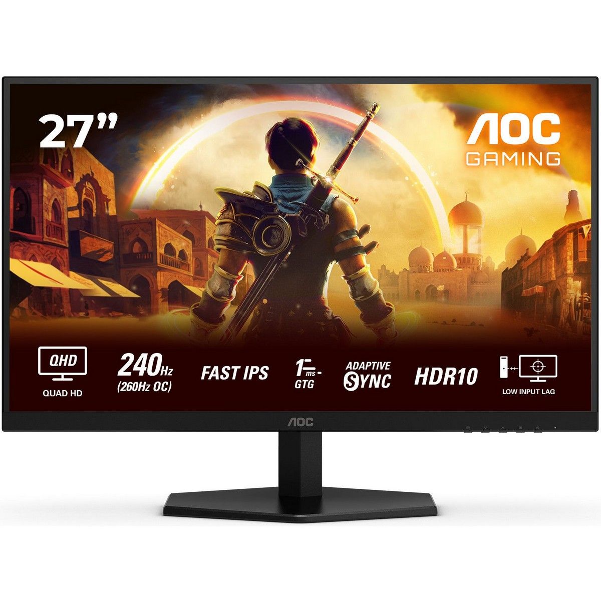 Монитор AOC 27" Q27G42ZE черный IPS LED 16:9 HDMI матовая 300cd 178гр/178гр 2560x1440 240Hz DP Quad 