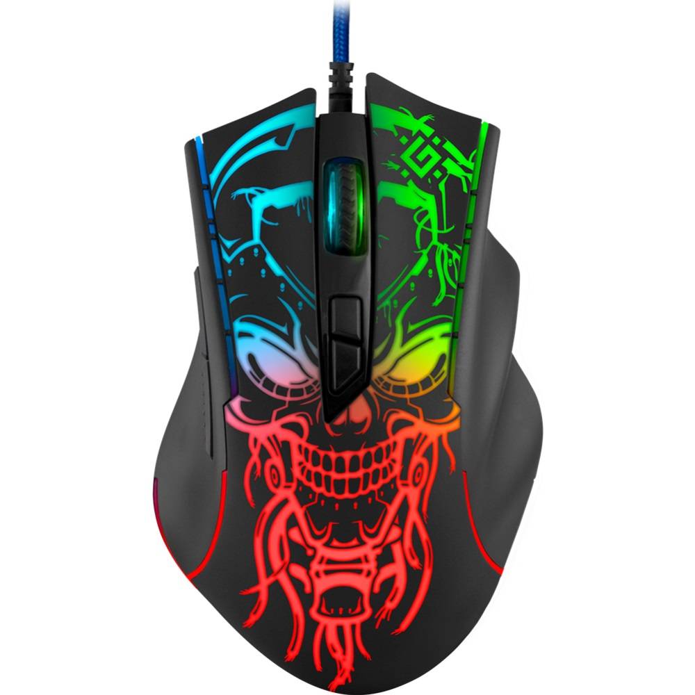 Мышь Defender Bulletstorm GM-928 черный оптическая 7200dpi USB 6but (52928)