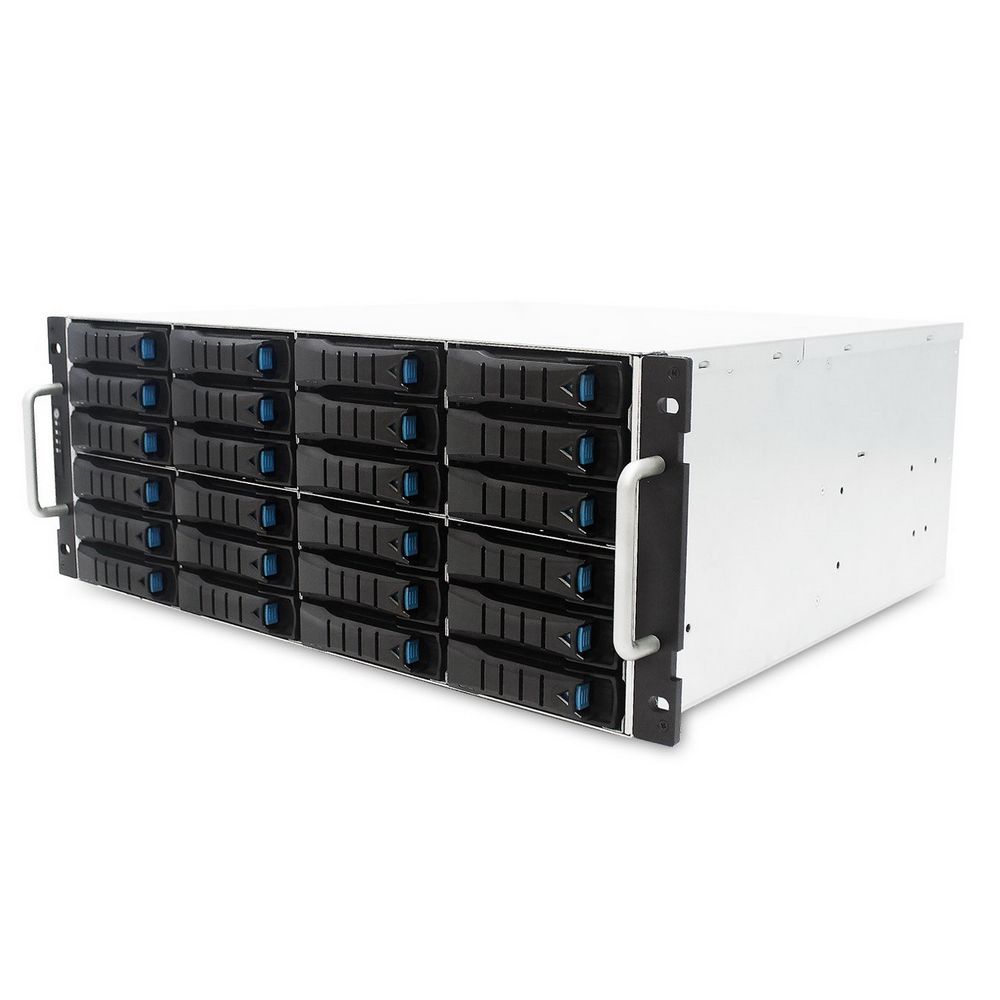Дисковая полка J4024-04-35X, 4U 24 x 3.5" hot-swap bays, hot-swap JBOD with dual SAS 12G expander co