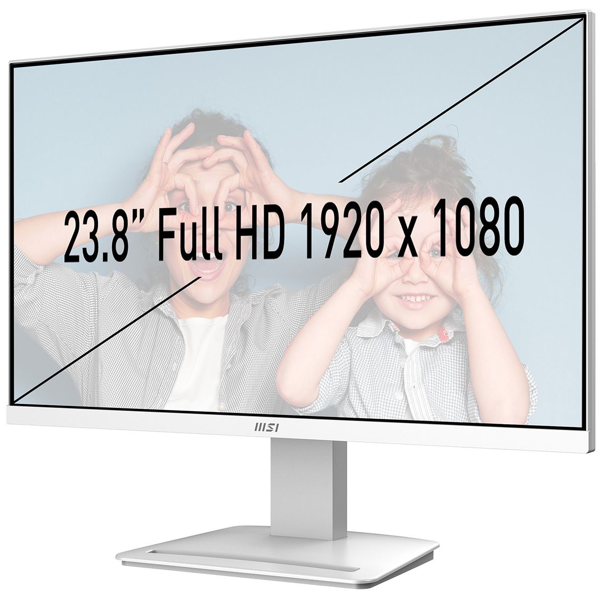 Монитор MSI 23.8" Pro MP2412W белый VA LED 16:9 HDMI матовая 3000:1 250cd 178гр/178гр 1920x1080 100H