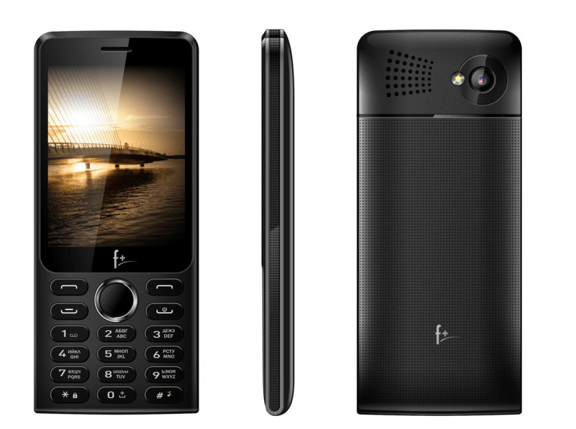 Кнопочный телефон F+ B320 Black, 8,13 см (3.2") 320 x 480 пикселей, 0,208 ГГц, 1, 32 МБ, 32 МБ, 16 Г