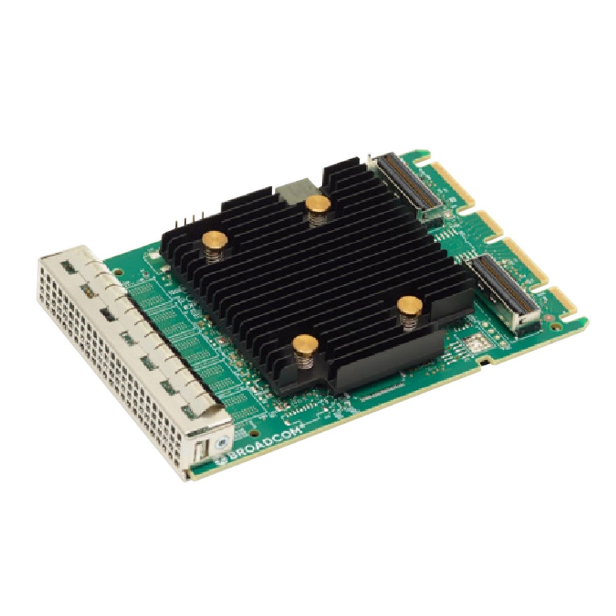 HBA-адаптер Broadcom SAS 9502-16i SGL () OCP 3.0, PCIe v4 x8, Tri-Mode SAS/SATA/NVMe 12G HBA, 16port