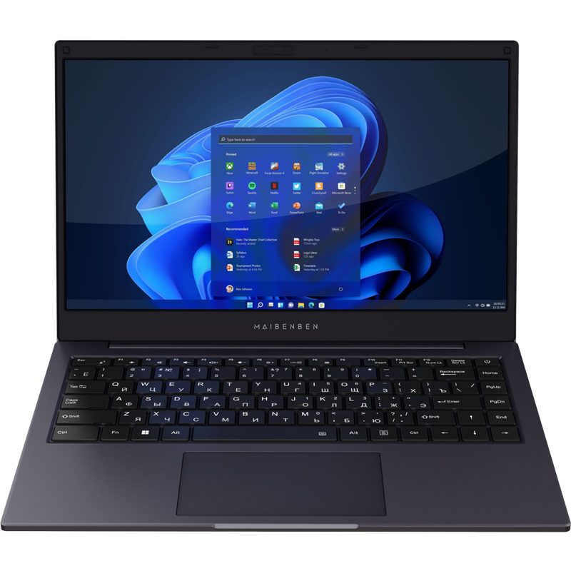 Ноутбук Maibenben Smart S14A-iN10UM 14"(1920x1080 (матовый) IPS)/Intel N-series N100(0.8Ghz)/8192Mb/