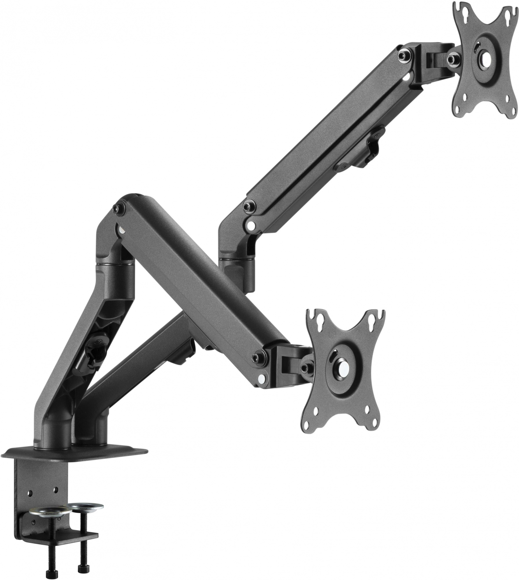 Кронштейн для мониторов Ultramounts UM729 черный 17"-27" макс.7кг крепление к столешнице поворот и н
