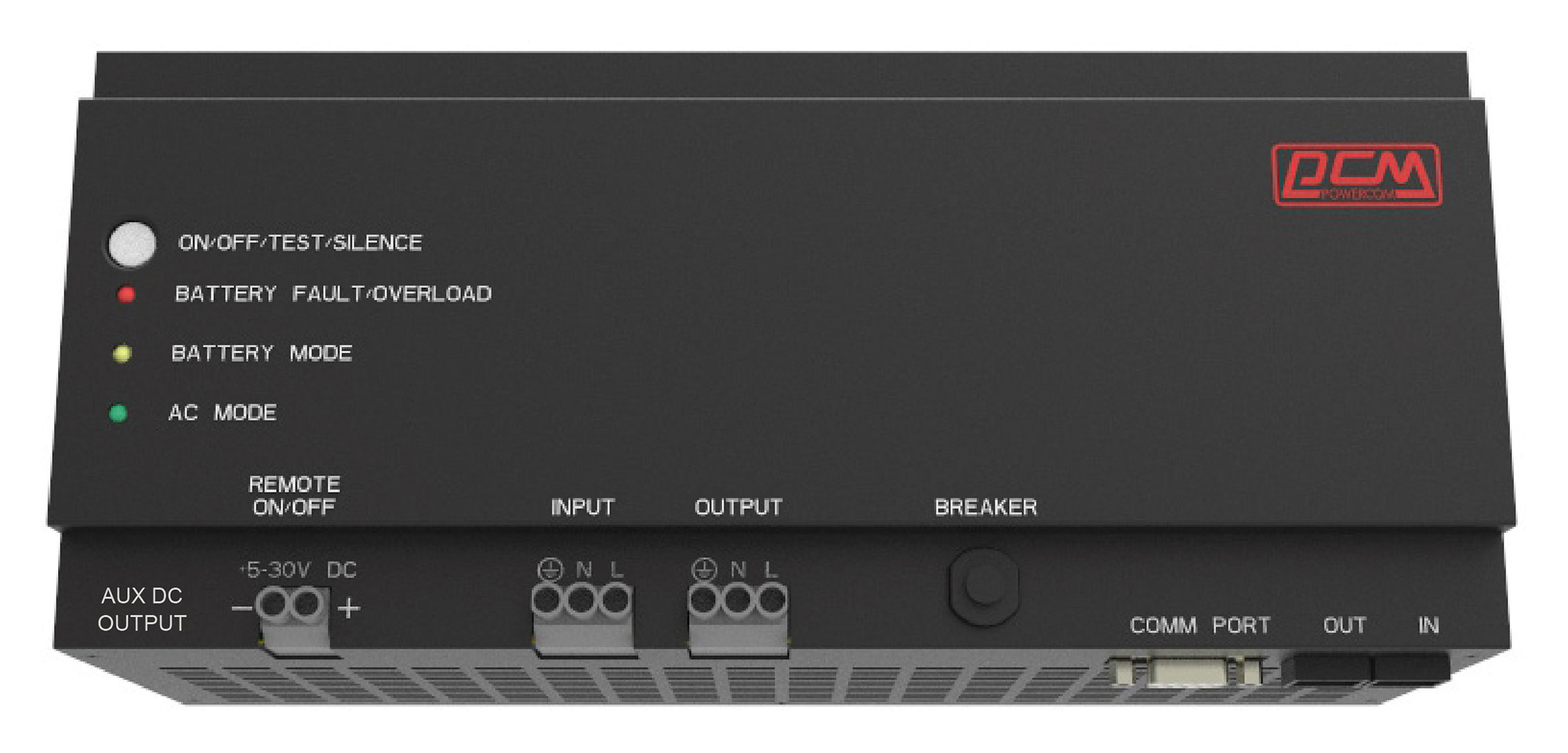 Источник бесперебойного питания Powercom DRU-850 300Вт 850ВА черный Gen 2