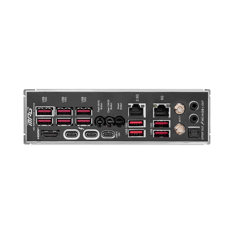 Материнская плата MSI MPG Z890 CARBON WIFI Z890, LGA1851, 4*DDR5, 3*PCIEx16, 5*M.2, 2*TypeC, 10*USB3