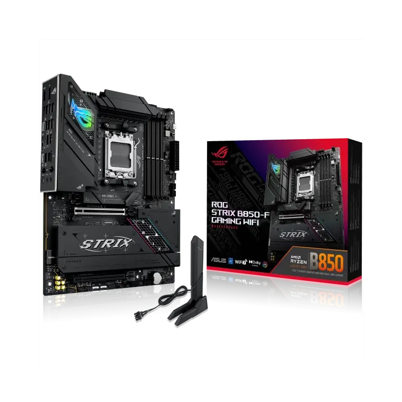Материнская плата Asus ROG STRIX B850-F GAMING WIFI Socket AM5 AMD B850 4xDDR5 ATX AC`97 8ch(7.1) 2.