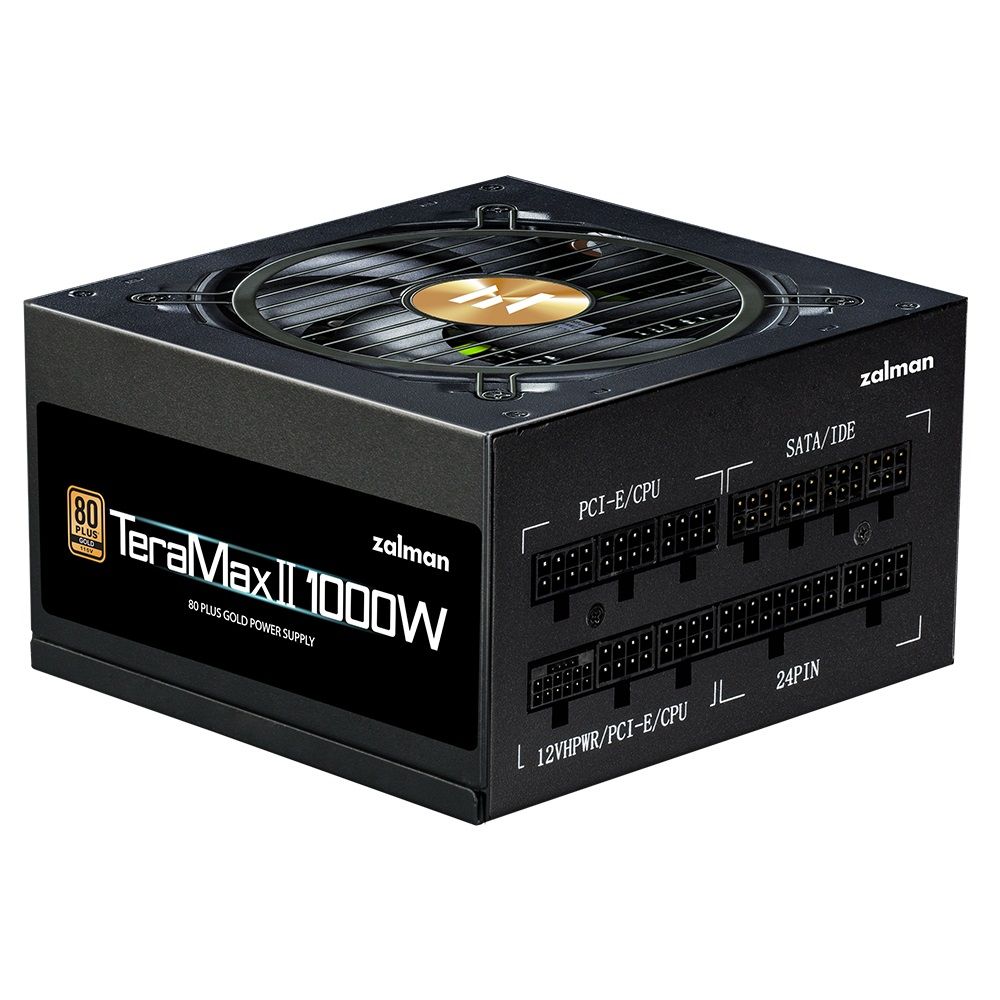 Блок питания Zalman ZM1000-TMX2, 1000W, ATX12V v3.0, APFC, 12cm Fan, 80+ Gold Gen5, Full Modular, Re