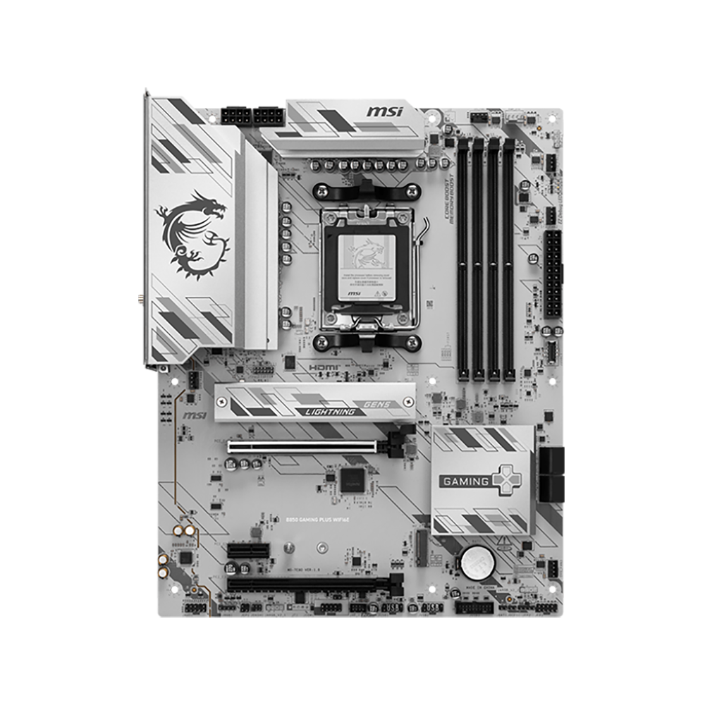 Материнская плата MSI B850 GAMING PLUS WIFI6E Socket AM5 AMD B850 4xDDR5 ATX AC`97 8ch(7.1) 2.5Gg RA