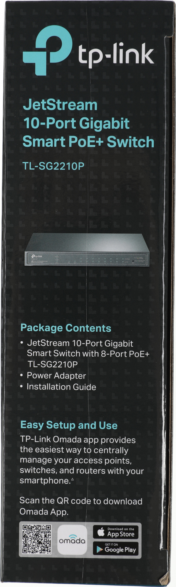 Коммутатор TP-Link SG2210P (L2) 8x1Гбит/с 2SFP 8PoE+ управляемый