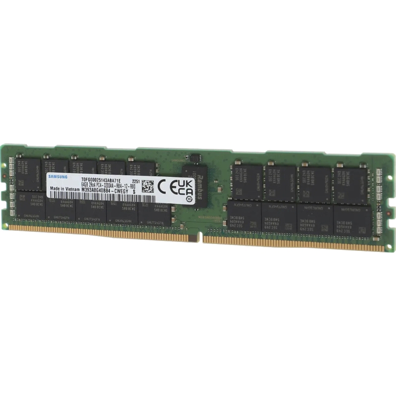 Память DDR4 Samsung M393A8G40BB4-CWE (CWECO/CWES) 64Gb DIMM ECC Reg PC4-25600 CL21 3200MHz