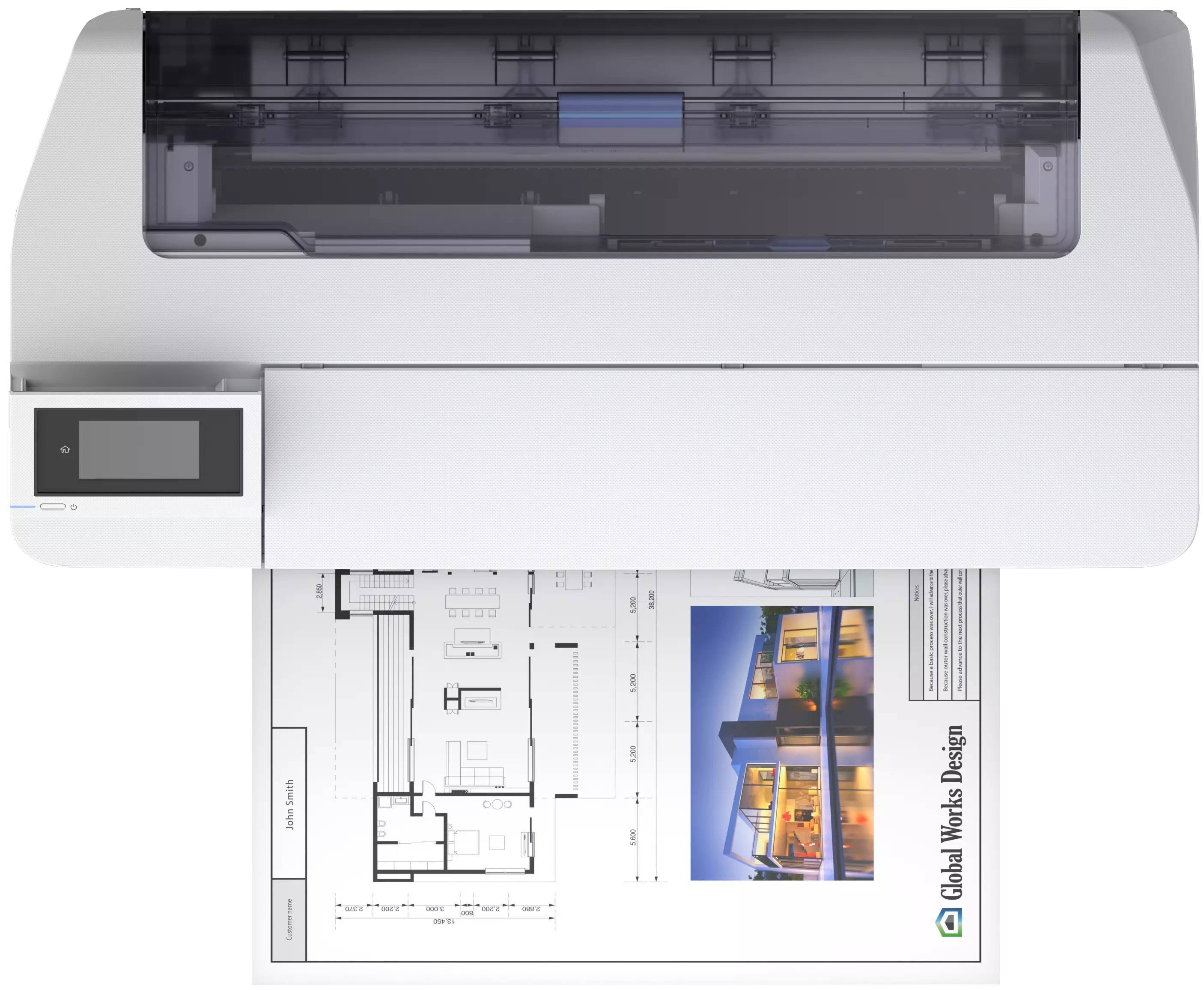 Плоттер Epson SureColor SC-T3100N (А1,24",4-х цветный,2400x1200dpi,USB/ Ethernet/Wi-Fi, без стенда) 
