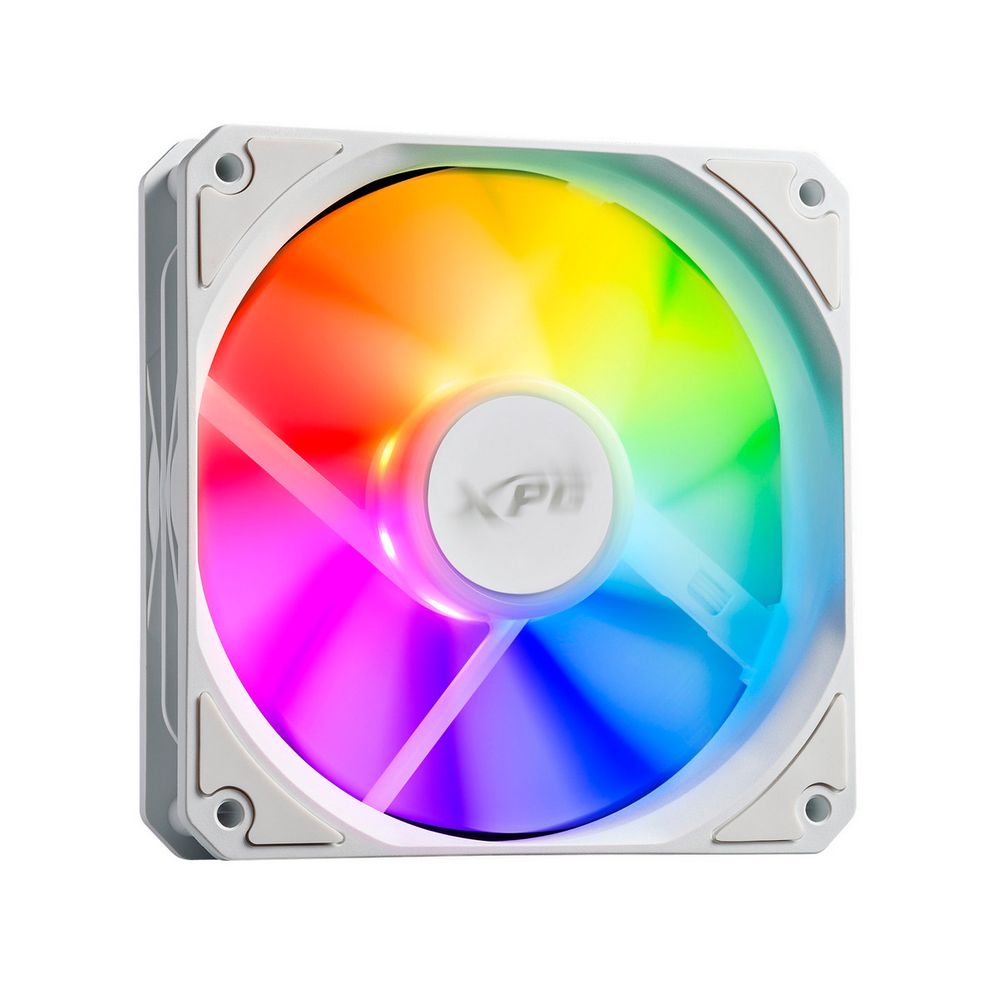 Вентилятор для корпуса A-DATA XPG VENTO R 120 ARGB PWM 120x120mm, 300-1600rpm, 65CFM, 32dBa, ARGB, 4-pin PWM, white VENTOR120ARGBPWM-WHCWW