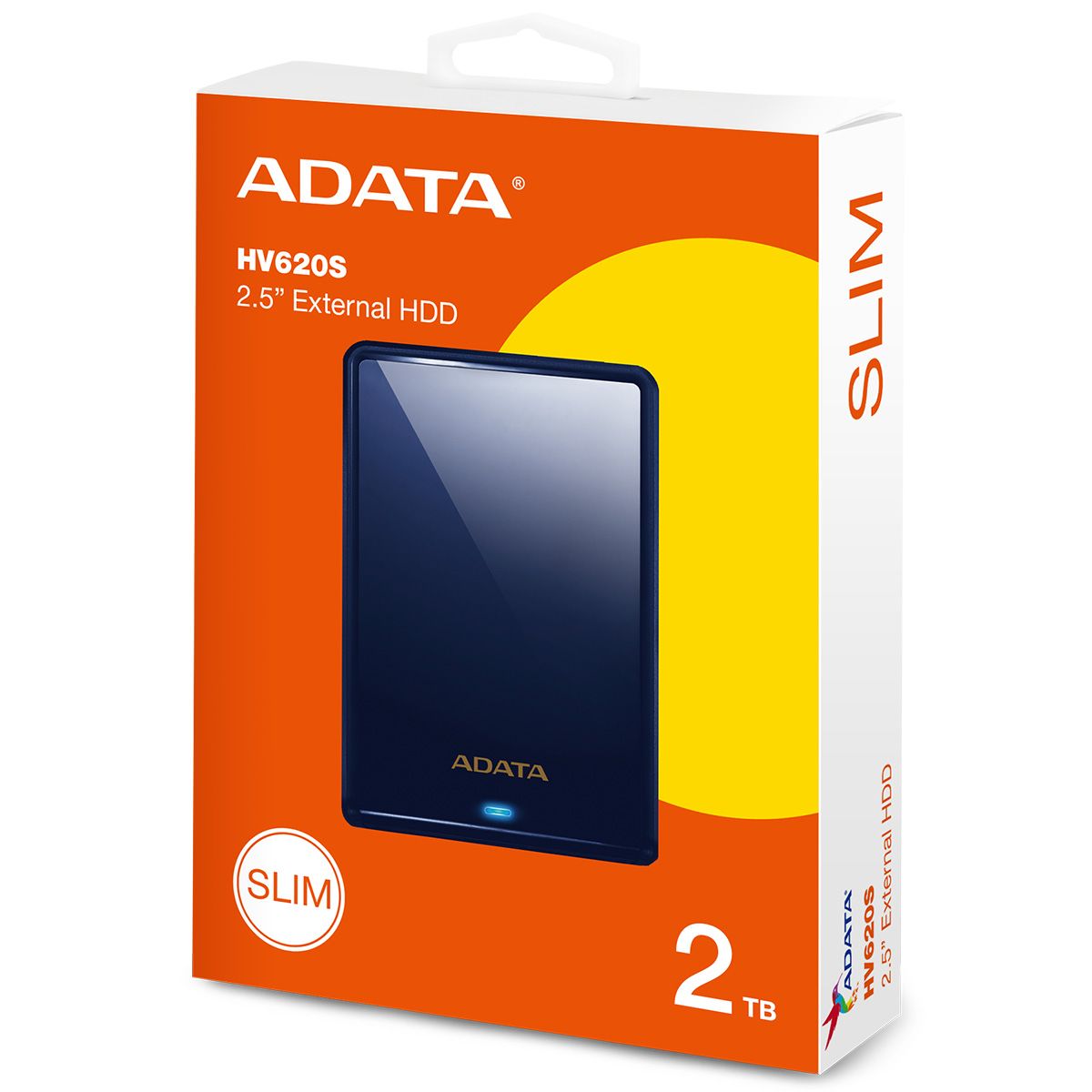 Жесткий диск A-Data USB3.1 2TB AHV620S-2TU31-CBK HV620S 2.5" черный