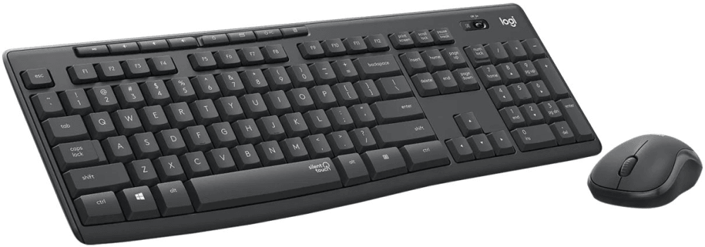Клавиатура + мышь Logitech MK295 клав:черный мышь:черный USB беспроводная Multimedia (920-009813)