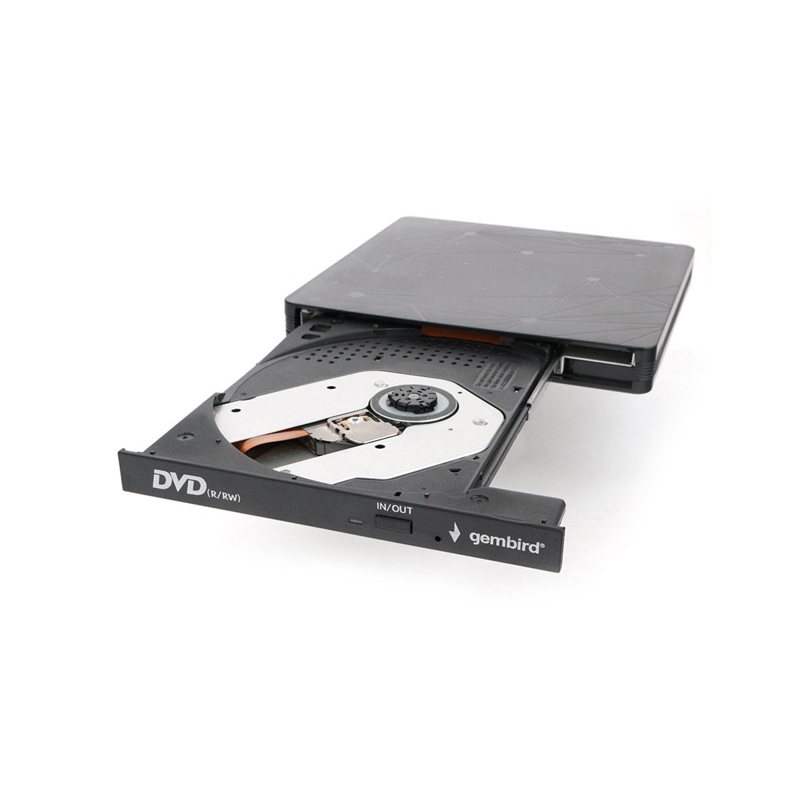 Внешний DVD-привод Gembird DVD-USB-03 USB 3.0 пластик, черный (DVD-USB-03) (271651) {20}