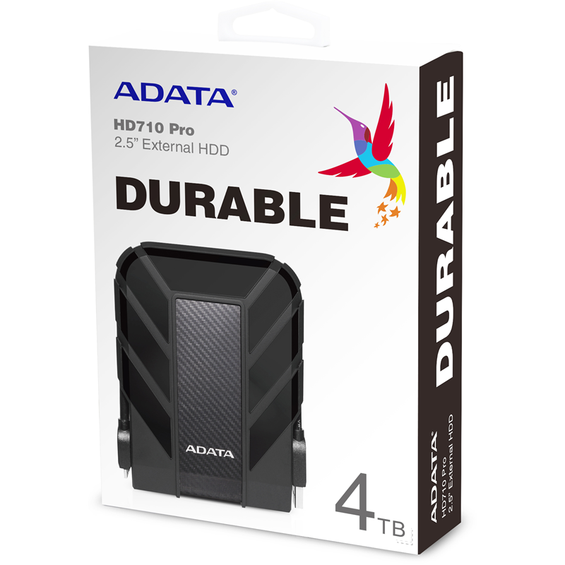 Жесткий диск A-Data USB3.0 4TB AHD710P-4TU31-CBK HD710Pro DashDrive Durable 2.5" черный