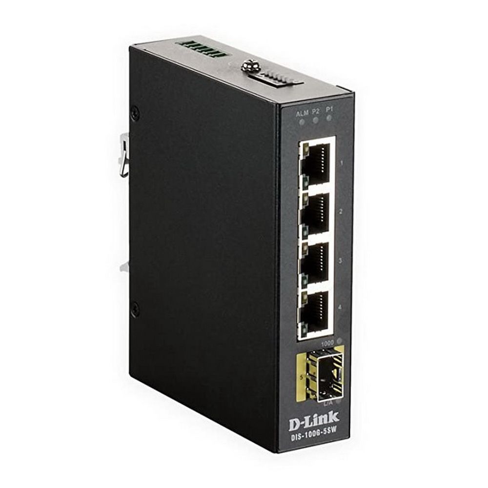Коммутатор D-Link DIS-100G-5SW/A1A Промышленный неуправляемый коммутатор с 4 портами 10/100/1000Base