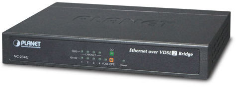 Медиаконвертер VC-234G Ethernet в VDSL2, внешний БП PLANET VC-234G