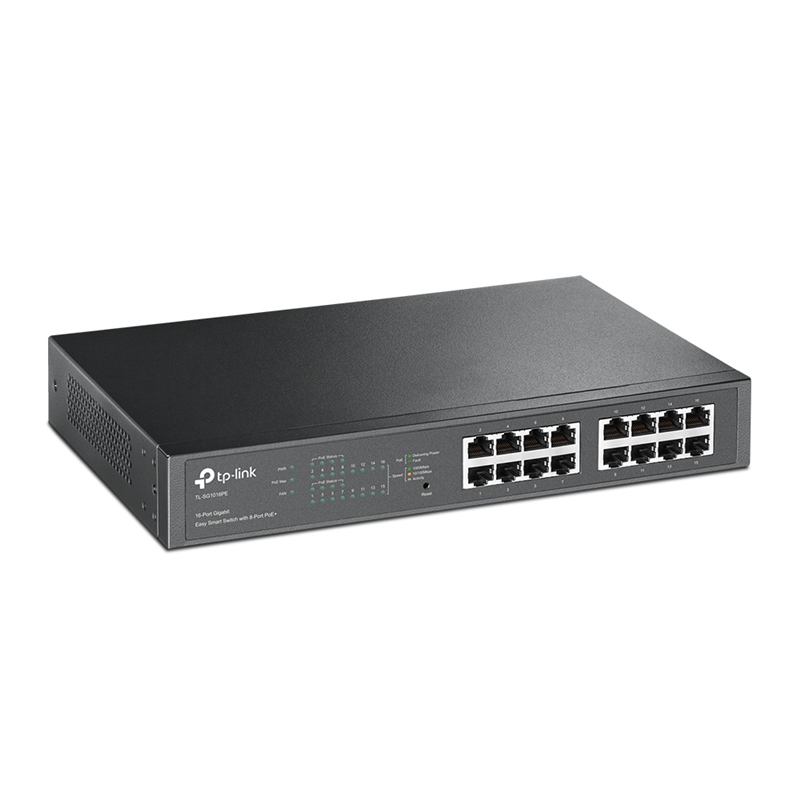 Коммутатор TP-Link TL-SG1016PE (L2) 16x1Гбит/с 8PoE+ 110W управляемый