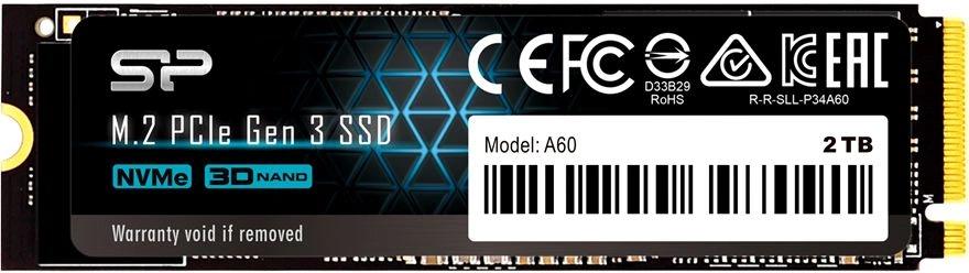 Накопитель SSD Silicon Power PCI-E 3.0 x4 2Tb SP002TBP34A60M28 M-Series M.2 2280