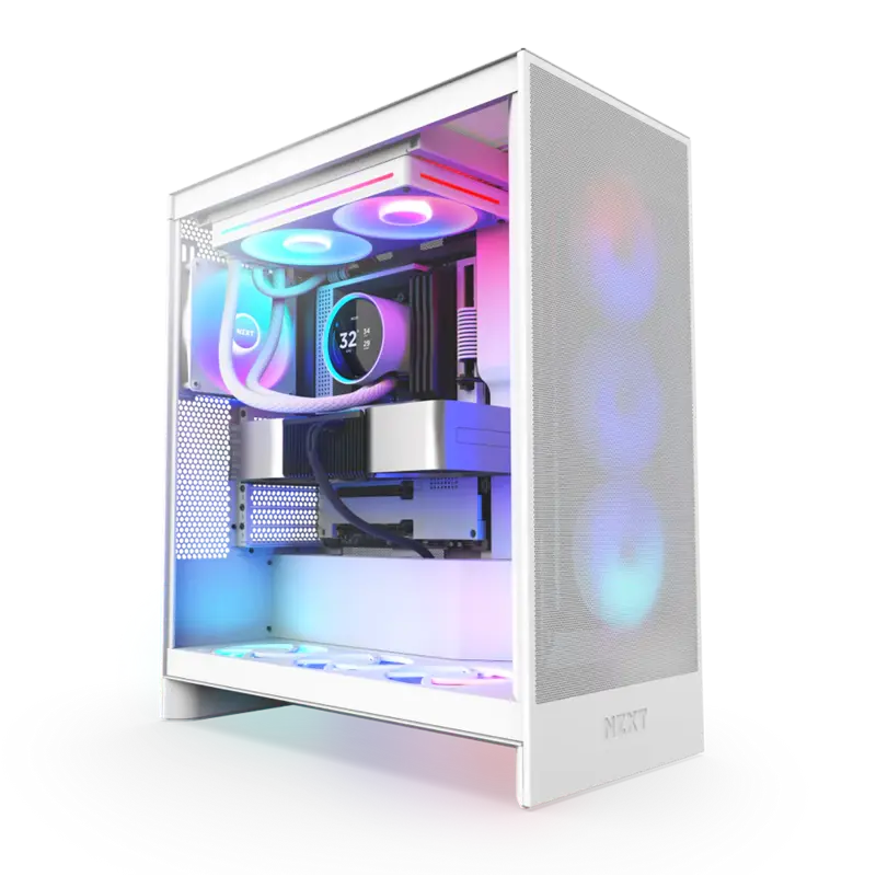 Система жидкостного охлаждения NZXT Kraken Elite 280 RGB (250W, 280mm, LED temp., White/ Fans: 2x140