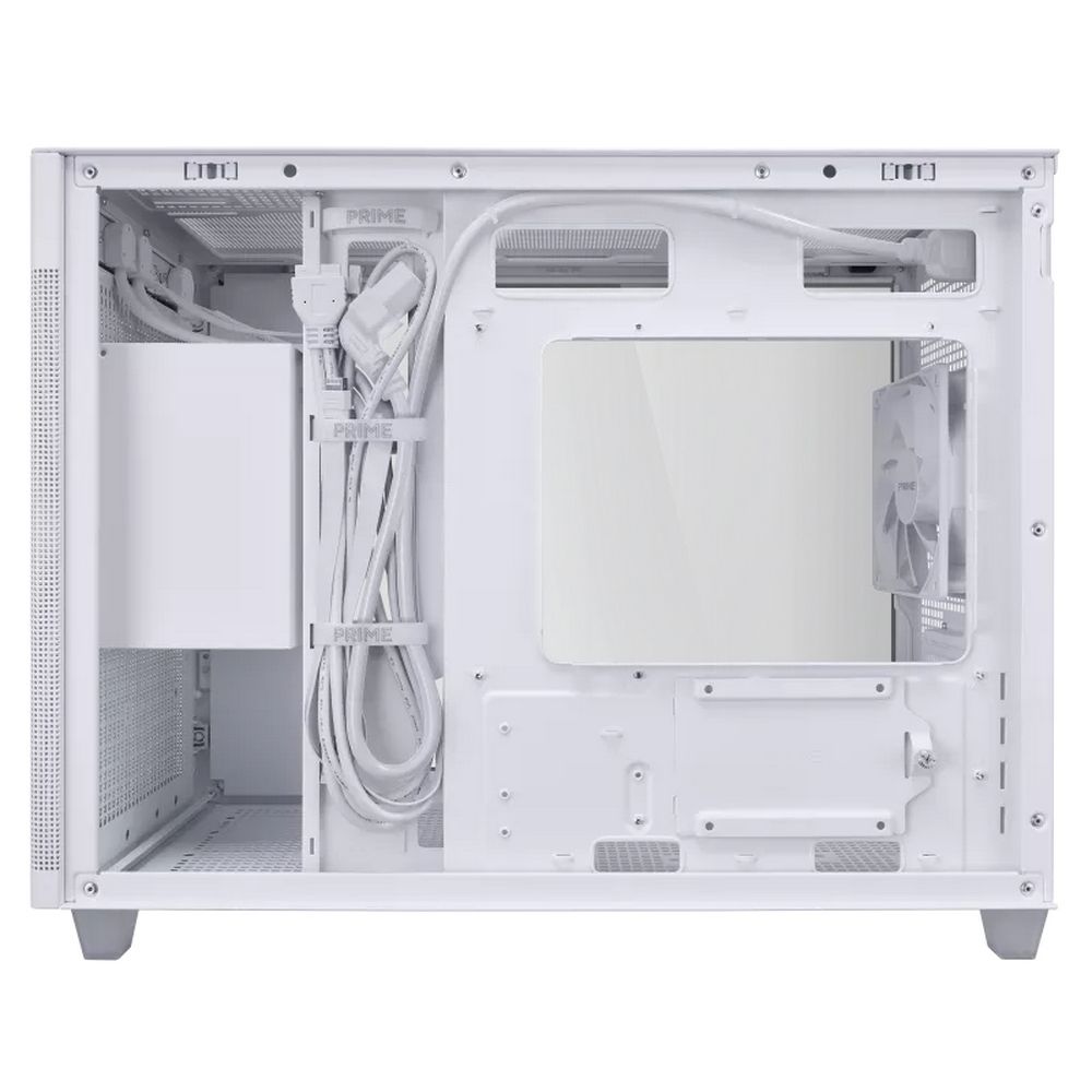 Корпус ASUS Mini-Tower, без БП, 2xUSB 3.0, 1xUSB Type-C, AP201 PRIME CASE TG WHITE AP201/WHT/TG, бел