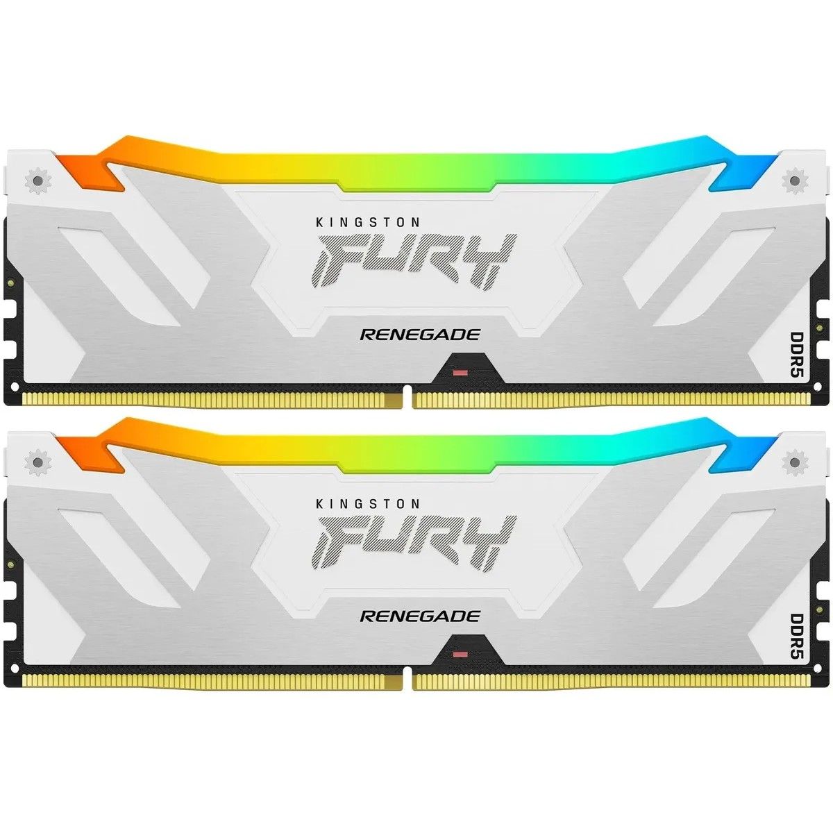 Оперативная память Kingston 32GB 7200MT/s DDR5 CL38 DIMM (Kit of 2) FURY Renegade RGB White XMP