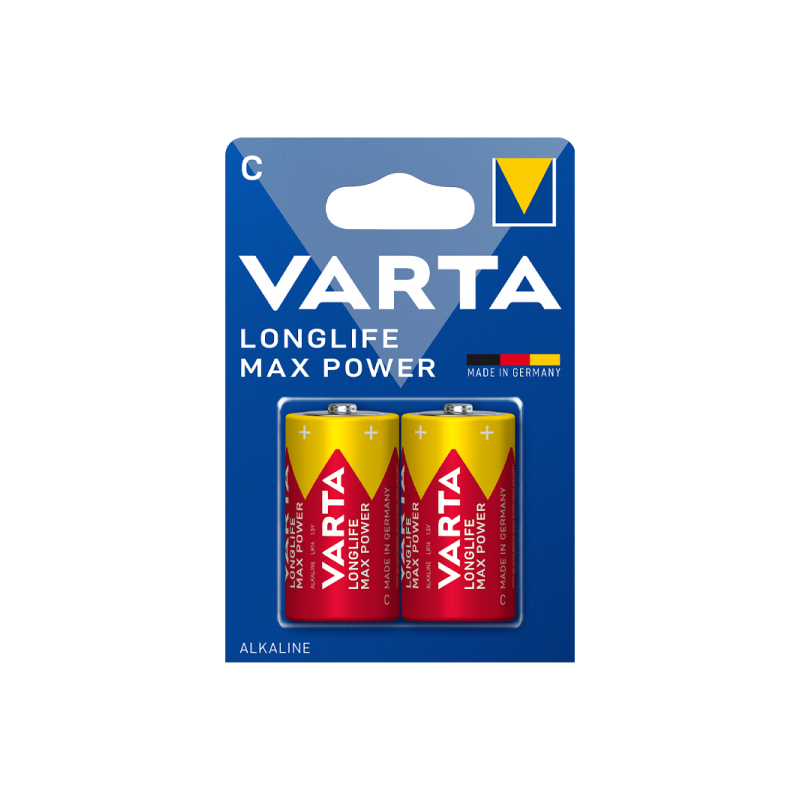 Varta LONGLIFE MAX POWER (MAX TECH) LR14 C BL2 Alkaline 1.5V (4714)