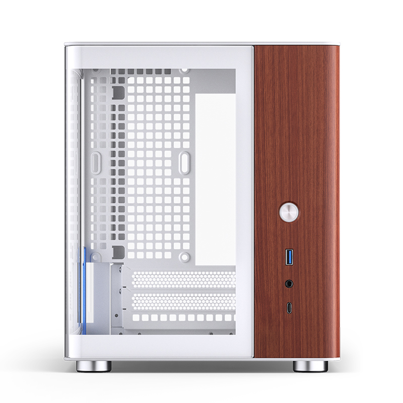 Корпус JONSBO TK-0 White, Desktop SFF, TG, no fan, 1xUSB-A 3.2 + 1xUSB-C 3.2, SFX PSU Support, mITX 