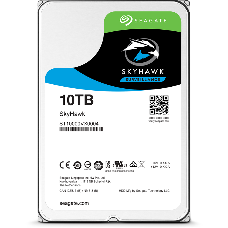 Жесткий диск RECERTIFIED HDD Seagate SATA3 10Tb 3.5"SkyHawk 7200 256Mb 1 year warranty (replacement