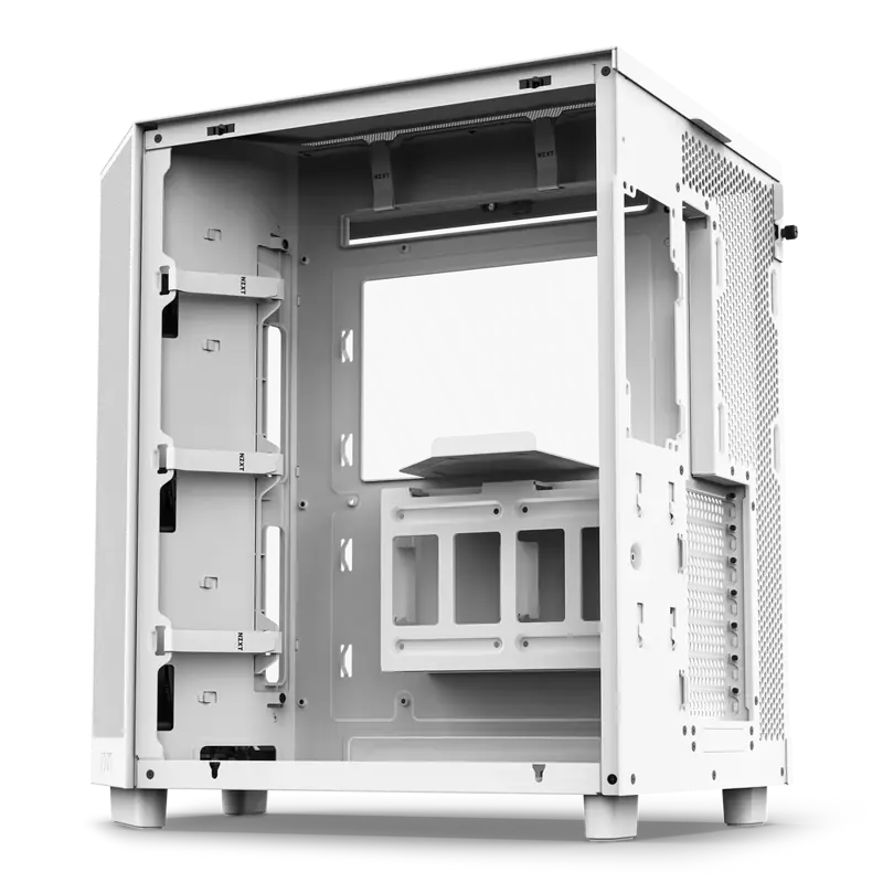 Корпус NZXT H6 Flow, Midi-Tower, TG, 3x120mm, 2xUSB-A 3.2 + 1xUSB-C 3.2, ATX, mATX, mITX White