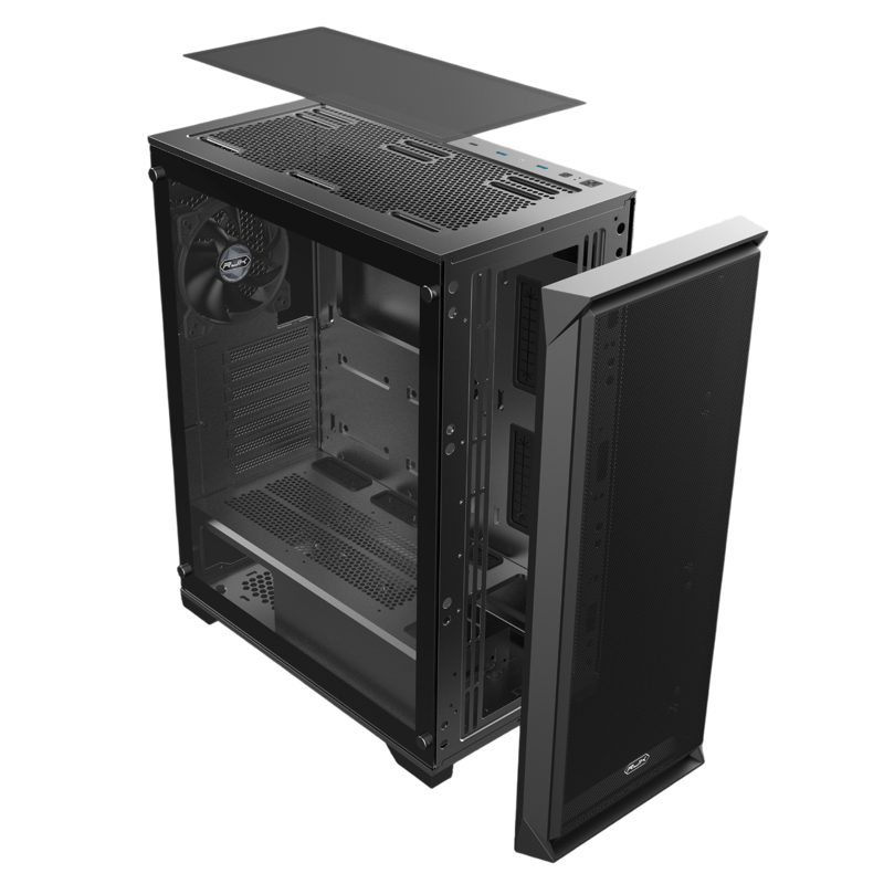 Корпус Raijintek ARCADIA 41, Midi-Tower, TG, 1x120mm, 2xUSB-A 3.0 + 1xUSB-C, ATX, mATX, mITX Black