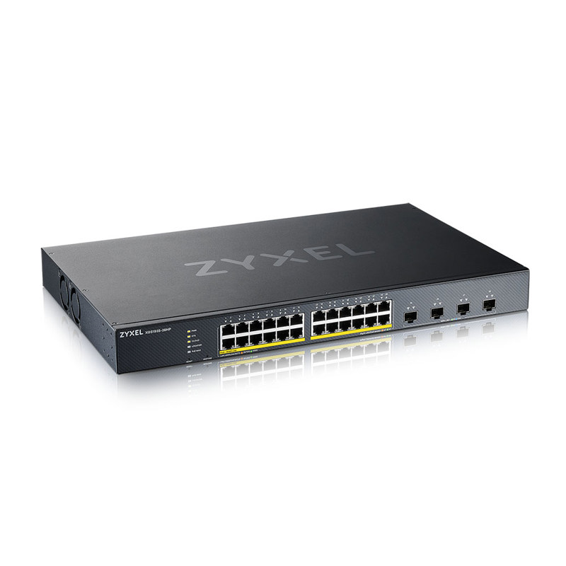 Коммутатор Zyxel NebulaFlex XGS1935-28HP-EU0101F (L2+) 24x1Гбит/с 4SFP+ 24PoE+ 375W управляемый