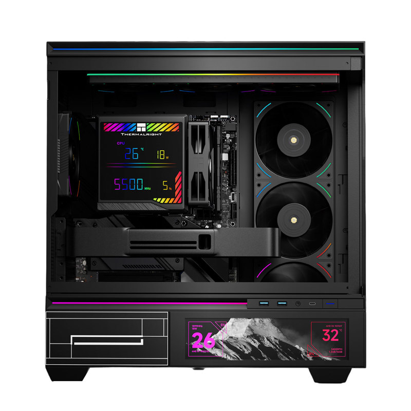 Кулер для процессора Thermalright Peerless Assassin 140 Digital Black (4-pin PWM, 165mm, Ni/Cu, 6x6m