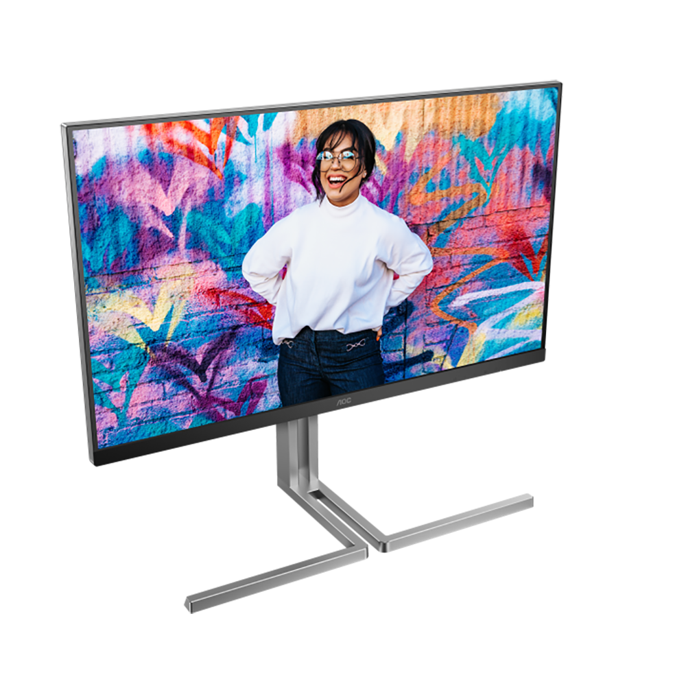 МОНИТОР 32" AOC U32U3CV Black с поворотом экрана (4K, IPS, 3840x2160, 4 ms, 178°/178°, 400 cd/m, 50M