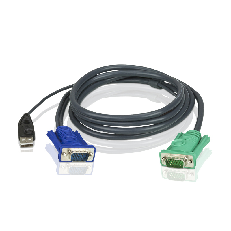Кабель ATEN CABLE HD15M/USB A(M)--SPHD15M, 5m