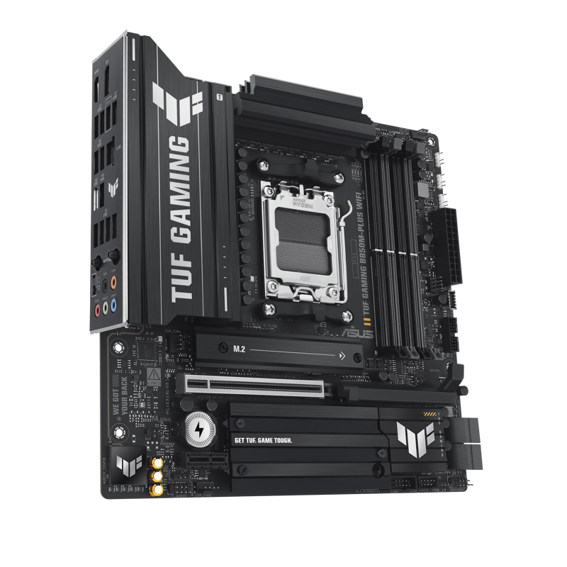 Материнская плата Asus TUF GAMING B850M-PLUS WIFI Socket AM5 AMD B850 4xDDR5 mATX AC`97 8ch(7.1) 2.5