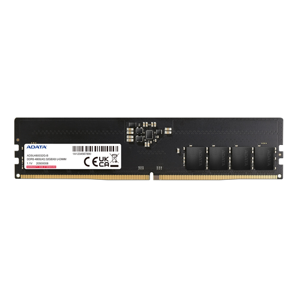 Память DDR5 16GB 4800MHz A-Data AD5U480016G-S RTL PC5-38400 CL40 DIMM 288-pin 1.1В single rank Ret