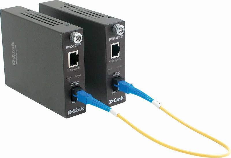 Медиаконвертор 1000Base-T to 1000Base-LX (up to 15 km, SC) Single Fiber Bi-Direction Media Converter