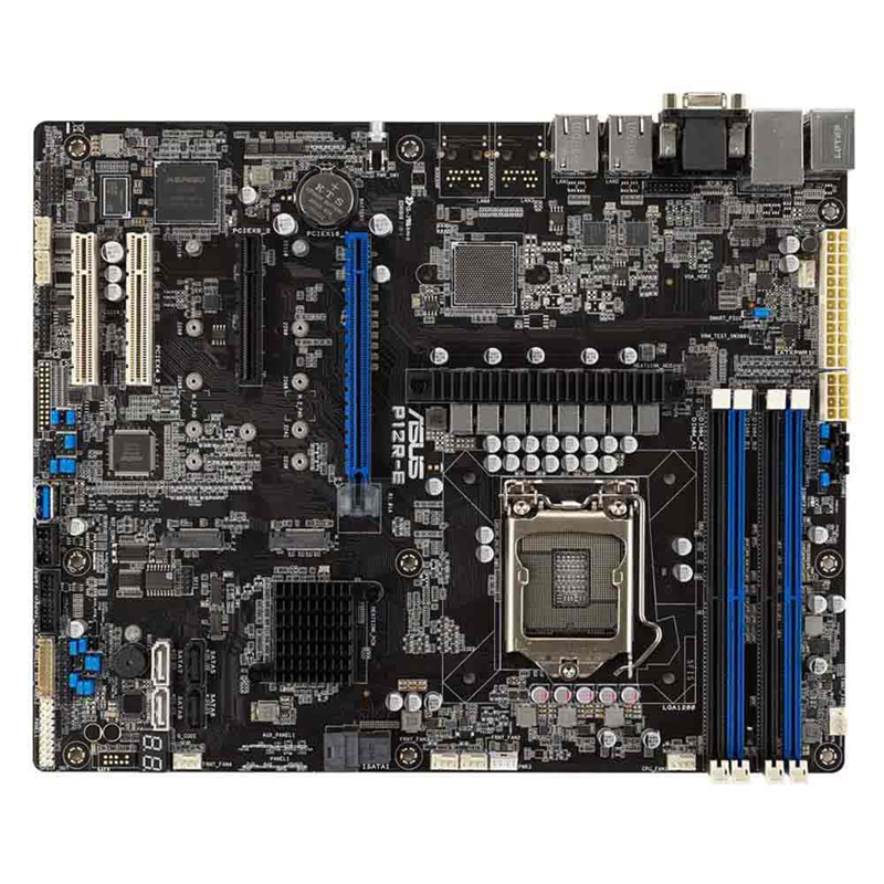 Серверная материнская плата ASUS Motherboard P12R-E,1xLGA1200,4x3200/2933/2666UDIMM(upto128GB),8xSAT