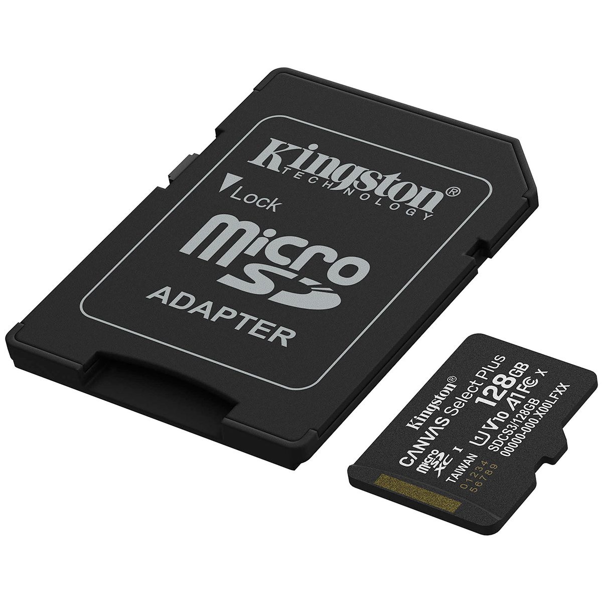 Флеш карта microSDXC 128GB Kingston SDCS3/128GB Canvas Select Plus V10 A1 + adapter