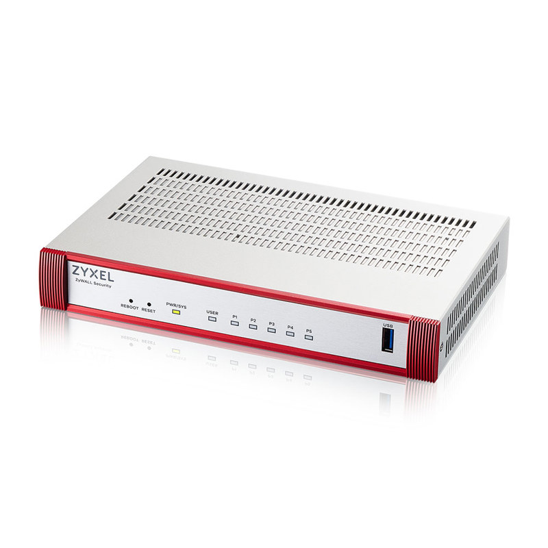 Межсетевой экран Zyxel USG Flex 50H (USGFLEX50H-EUCI01F) 10/100/1000BASE-TX красный