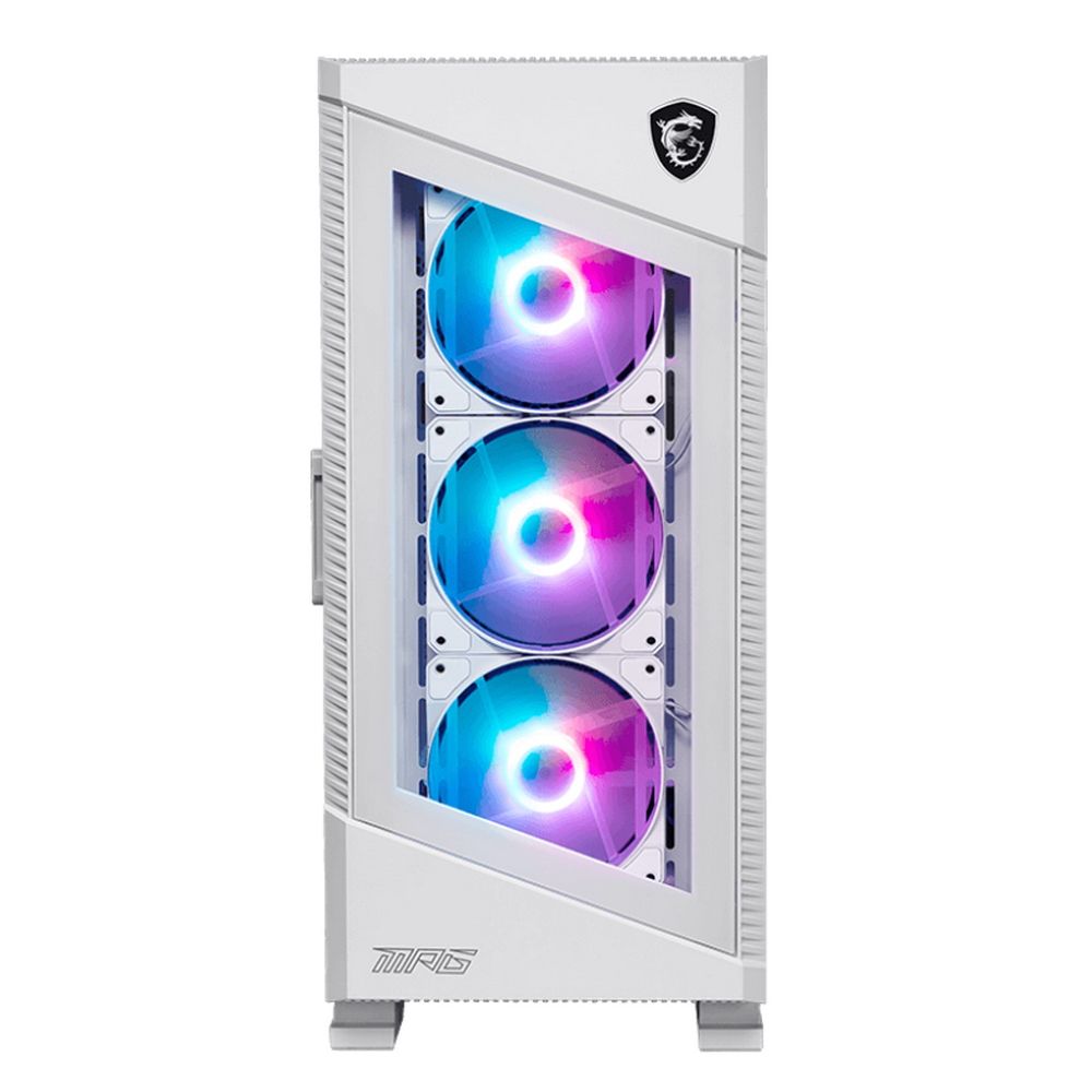 Компьютерный корпус MSI MPG VELOX 100R белый, Global, 2xUSB 3.0, 1xType C, 4x120мм ARGb Fan, ARGb